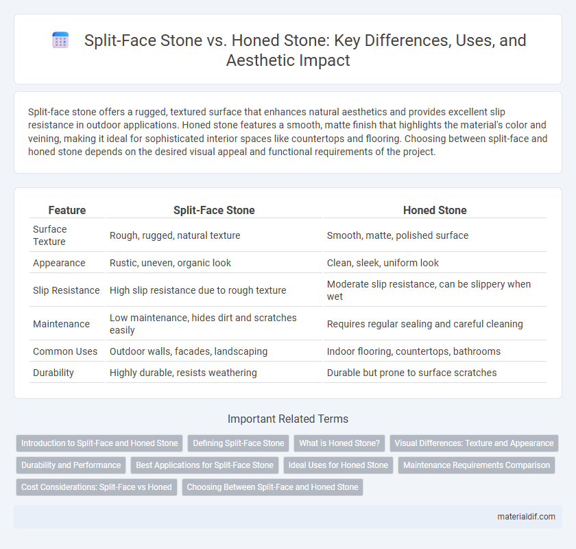 Split-Face Stone vs. Honed Stone: Key Differences, Uses, and Aesthetic Impact