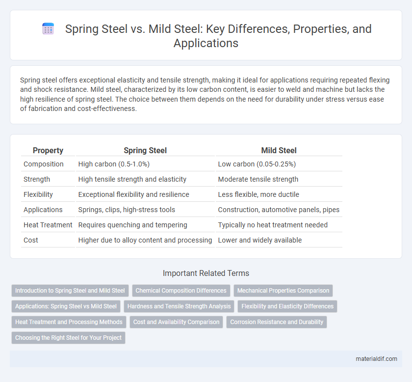 Spring Steel vs. Mild Steel: Key Differences, Properties, and Applications