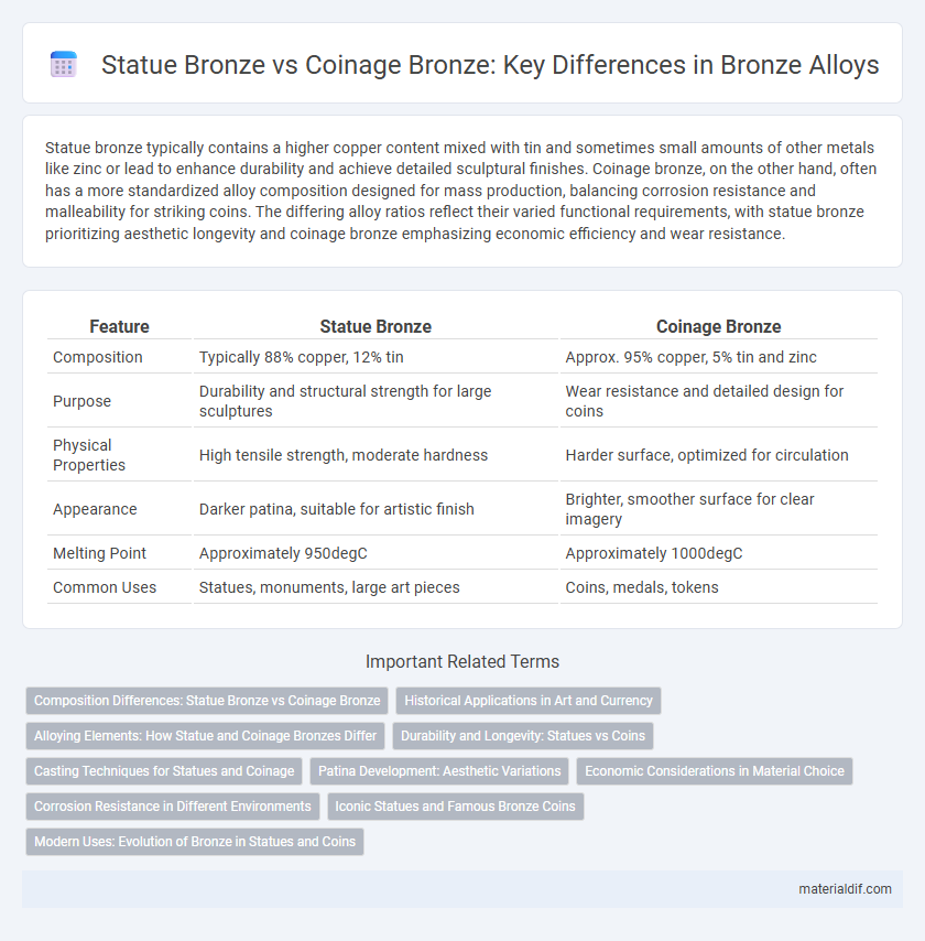 Statue Bronze vs Coinage Bronze: Key Differences in Bronze Alloys