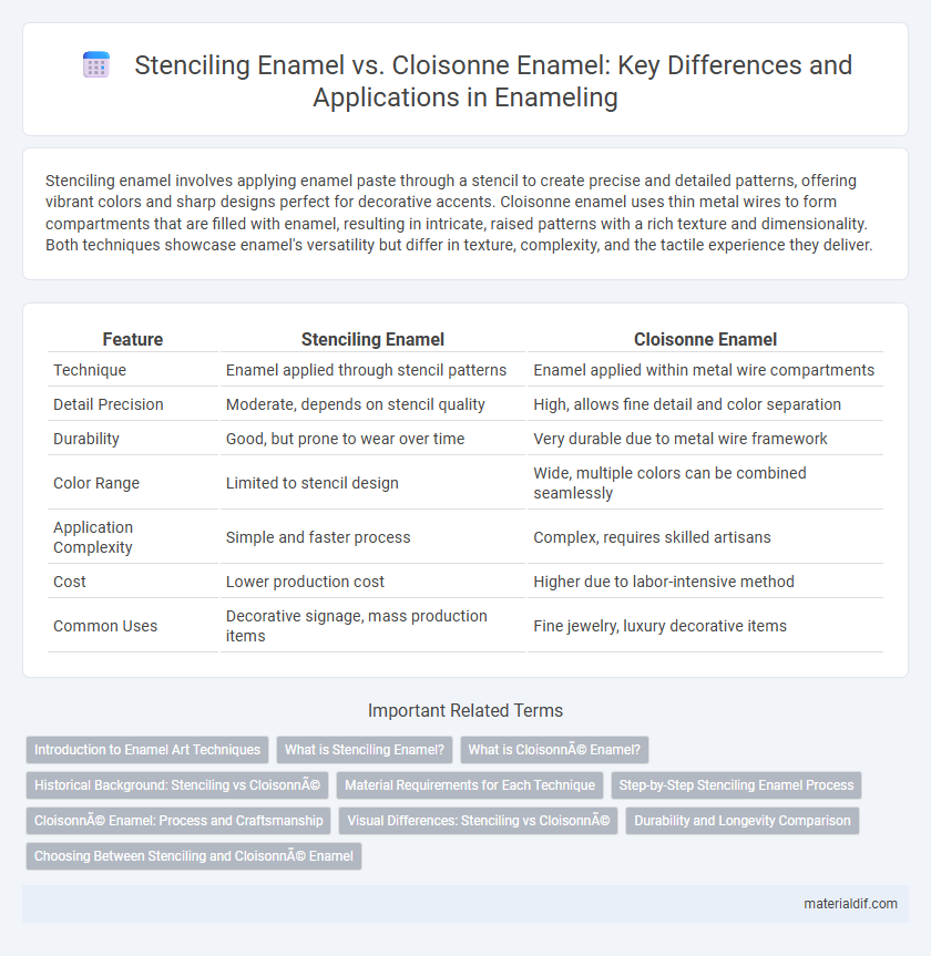Stenciling Enamel vs. Cloisonne Enamel: Key Differences and Applications in Enameling