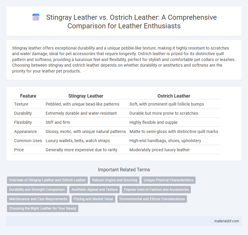 Stingray Leather vs. Ostrich Leather: A Comprehensive Comparison for Leather Enthusiasts