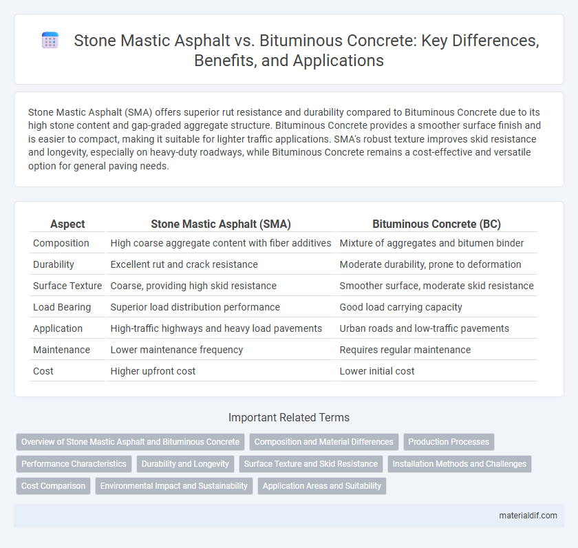 Stone Mastic Asphalt vs. Bituminous Concrete: Key Differences, Benefits, and Applications