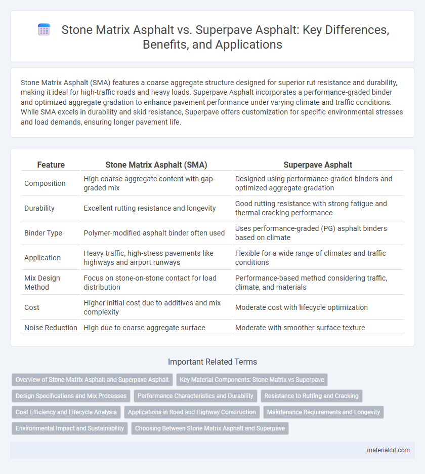Stone Matrix Asphalt vs. Superpave Asphalt: Key Differences, Benefits, and Applications