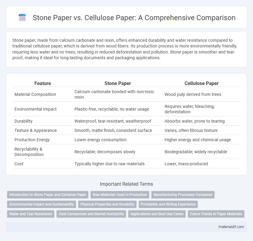 Stone Paper vs. Cellulose Paper: A Comprehensive Comparison