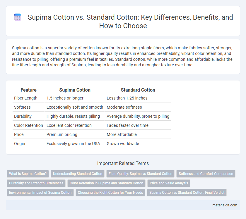Supima Cotton vs. Standard Cotton: Key Differences, Benefits, and How to Choose
