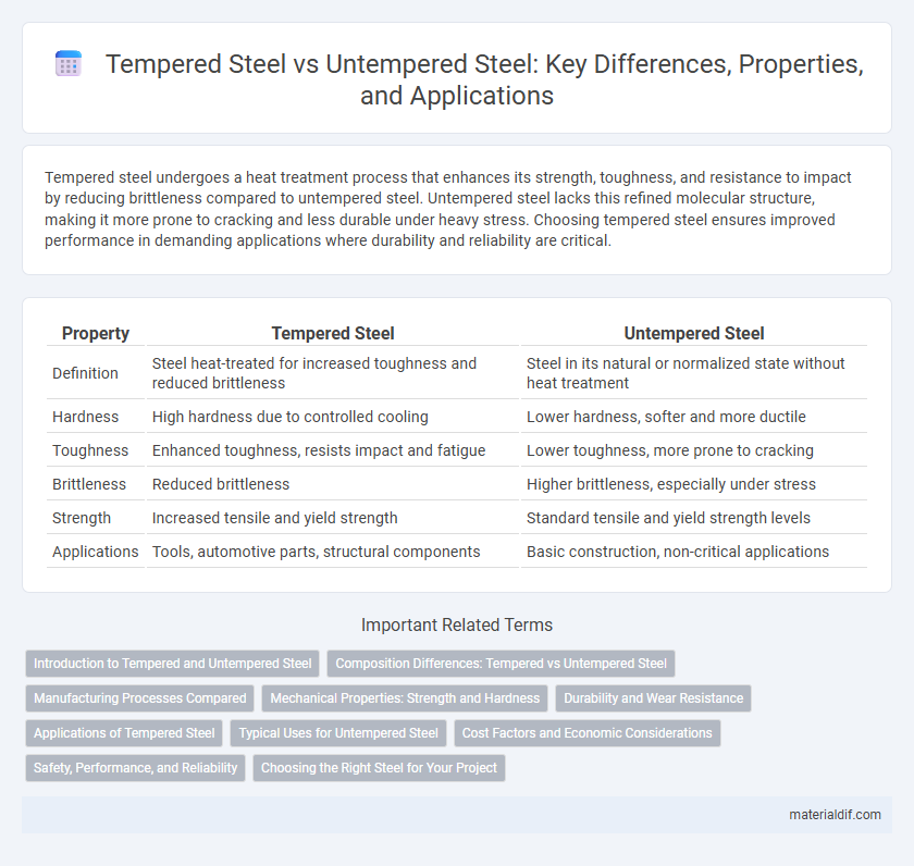Tempered Steel vs Untempered Steel: Key Differences, Properties, and Applications