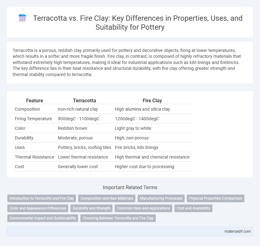 Terracotta vs. Fire Clay: Key Differences in Properties, Uses, and Suitability for Pottery