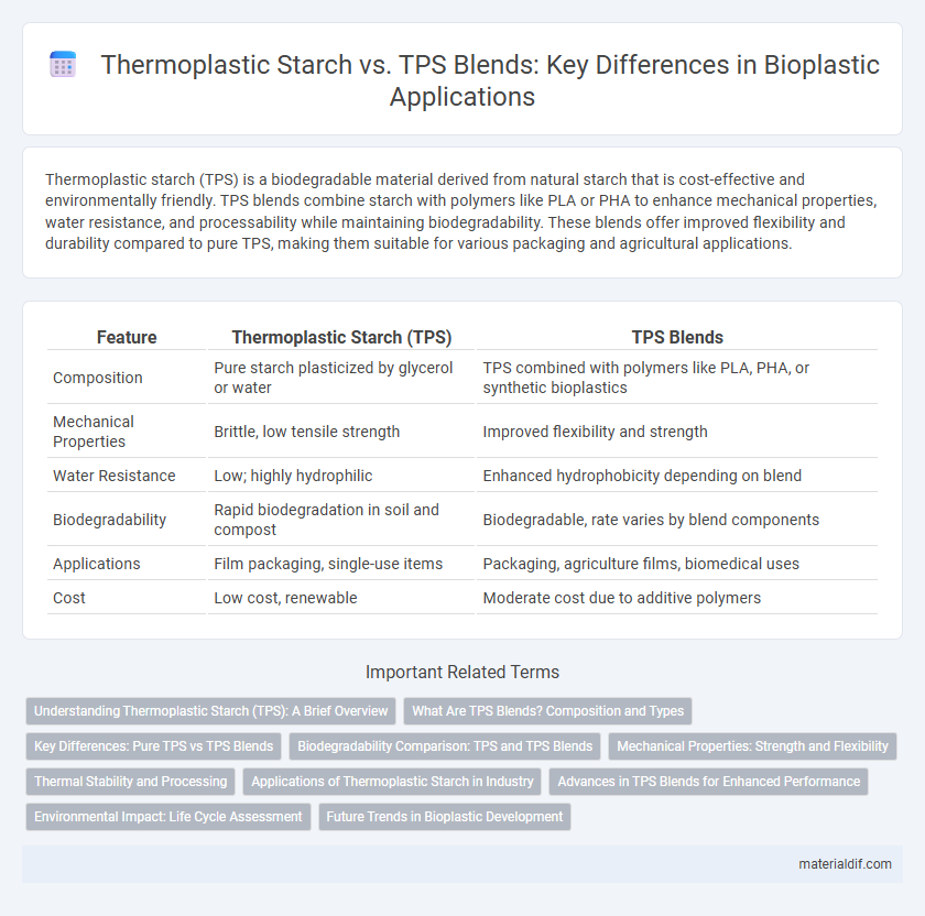 Thermoplastic Starch vs. TPS Blends: Key Differences in Bioplastic Applications