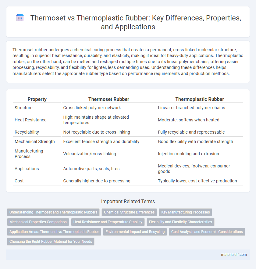 Thermoset vs Thermoplastic Rubber: Key Differences, Properties, and Applications