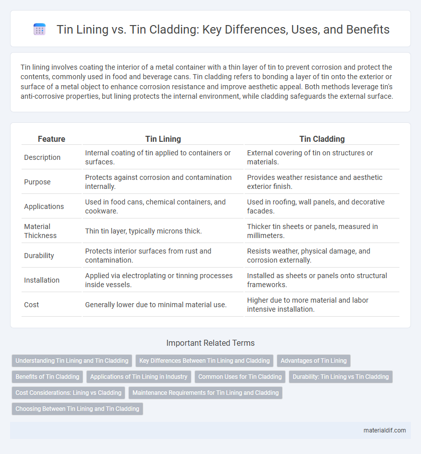 Tin Lining vs. Tin Cladding: Key Differences, Uses, and Benefits