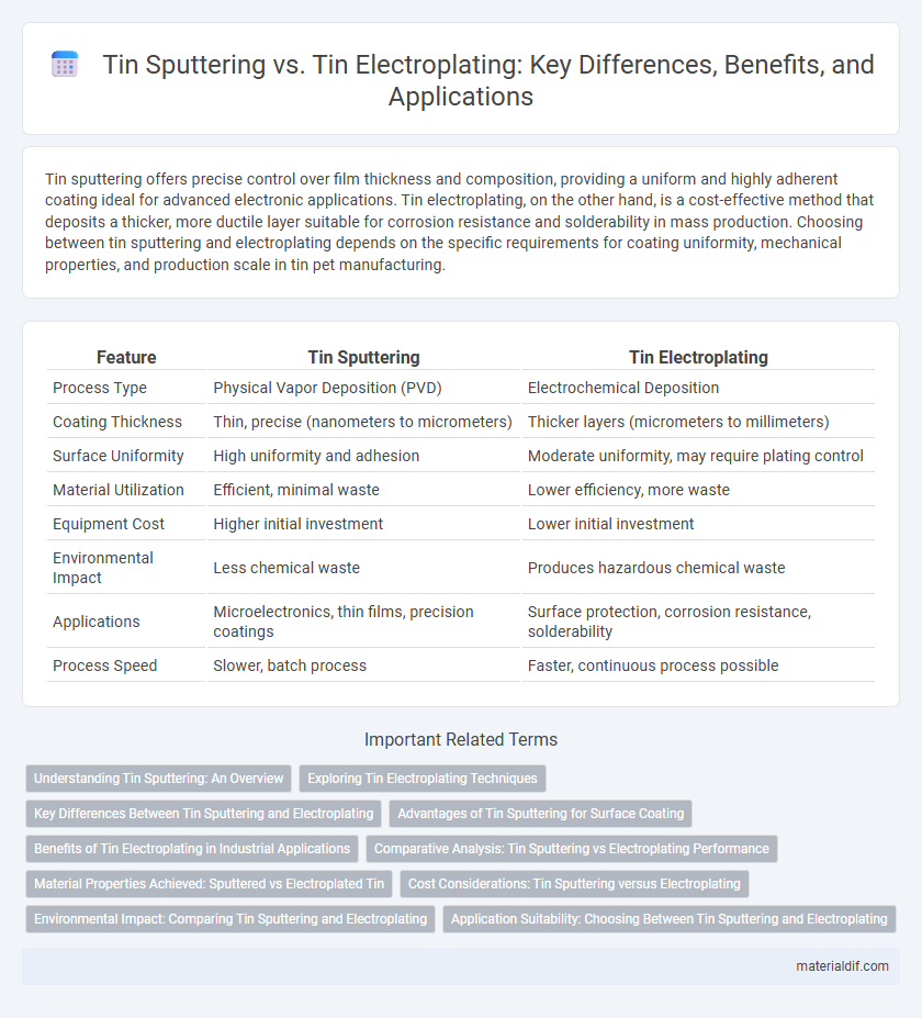 Tin Sputtering vs. Tin Electroplating: Key Differences, Benefits, and Applications