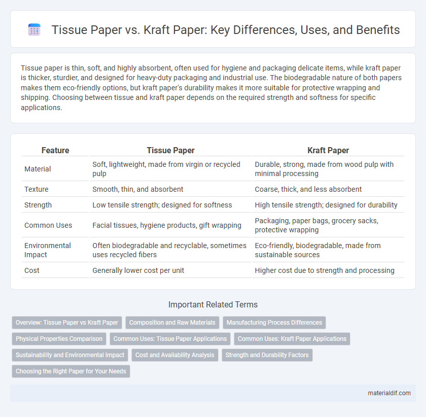 Tissue Paper vs. Kraft Paper: Key Differences, Uses, and Benefits