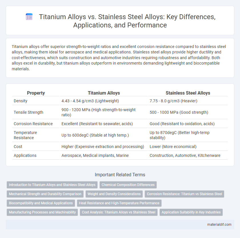 Titanium Alloys vs. Stainless Steel Alloys: Key Differences, Applications, and Performance