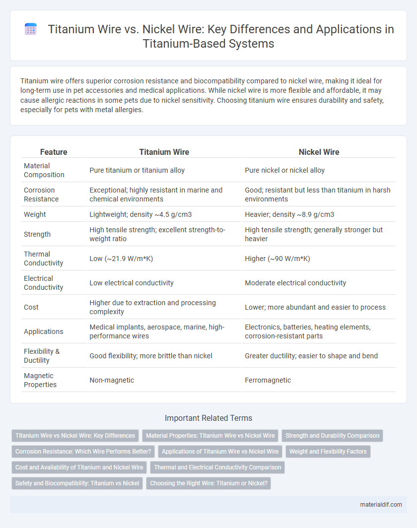 Titanium Wire vs. Nickel Wire: Key Differences and Applications in Titanium-Based Systems