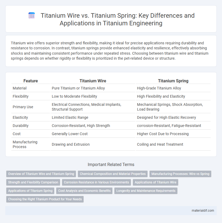 Titanium Wire vs. Titanium Spring: Key Differences and Applications in Titanium Engineering