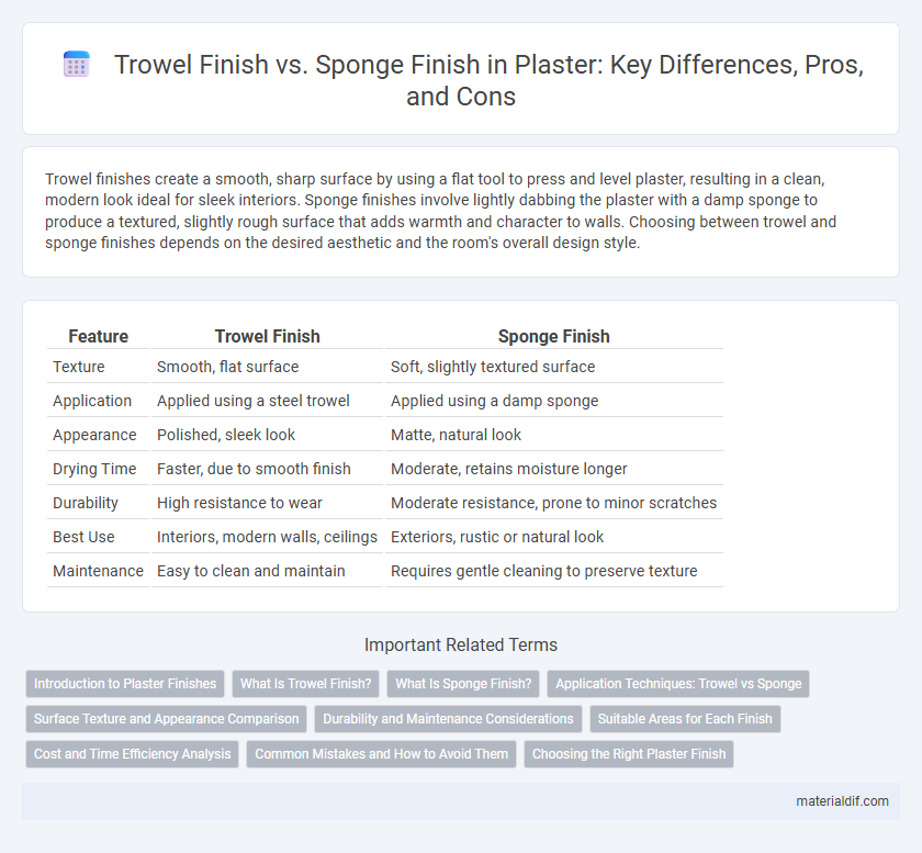 Trowel Finish vs. Sponge Finish in Plaster: Key Differences, Pros, and Cons
