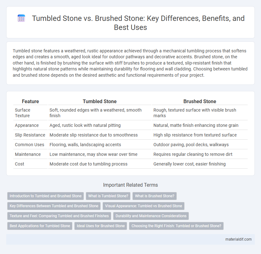 Tumbled Stone vs. Brushed Stone: Key Differences, Benefits, and Best Uses