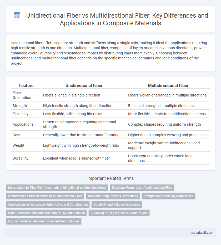 Unidirectional Fiber vs Multidirectional Fiber: Key Differences and Applications in Composite Materials
