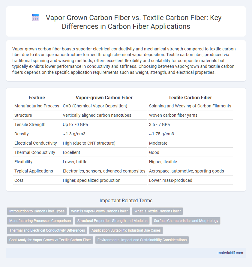 Vapor-Grown Carbon Fiber vs. Textile Carbon Fiber: Key Differences in Carbon Fiber Applications