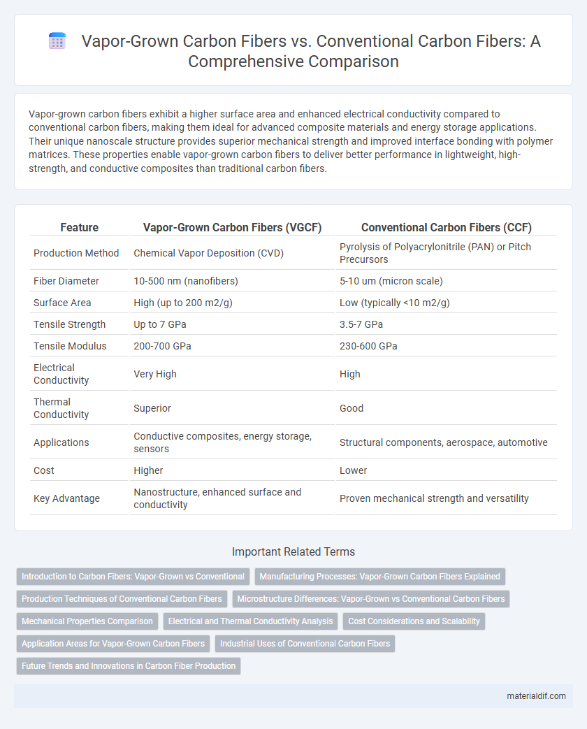 Vapor-Grown Carbon Fibers vs. Conventional Carbon Fibers: A Comprehensive Comparison