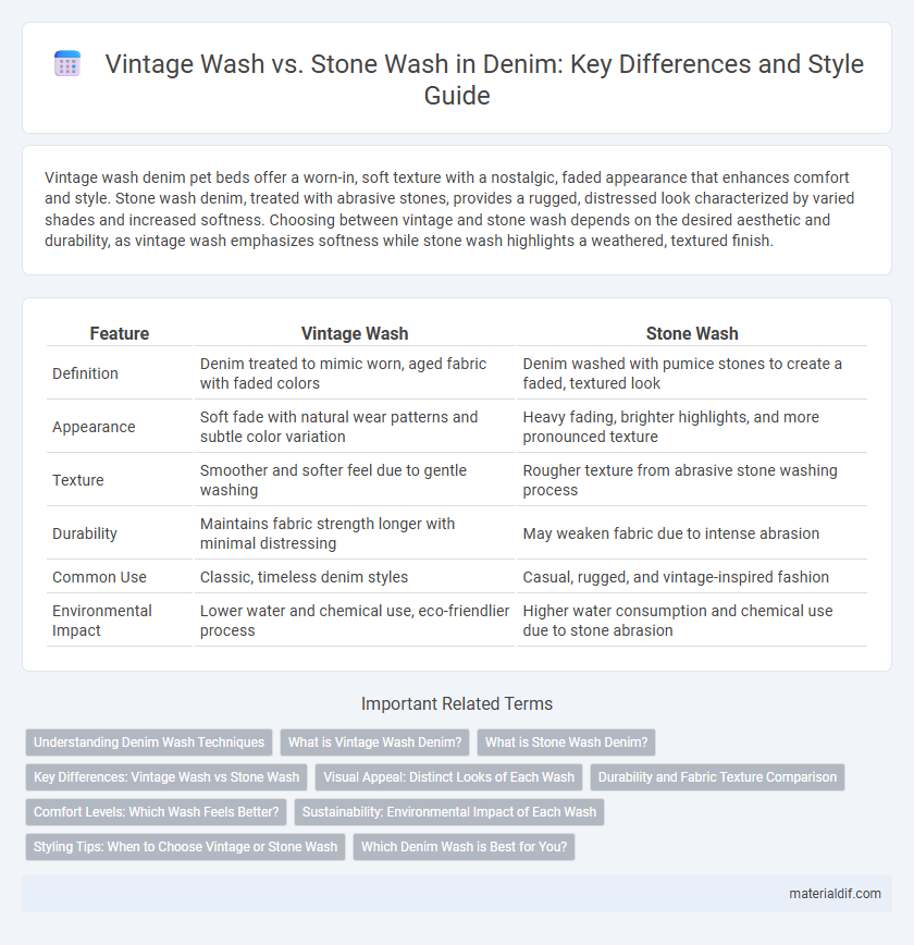 Vintage Wash vs. Stone Wash in Denim: Key Differences and Style Guide