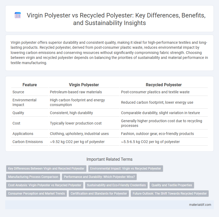 Virgin Polyester vs Recycled Polyester: Key Differences, Benefits, and Sustainability Insights
