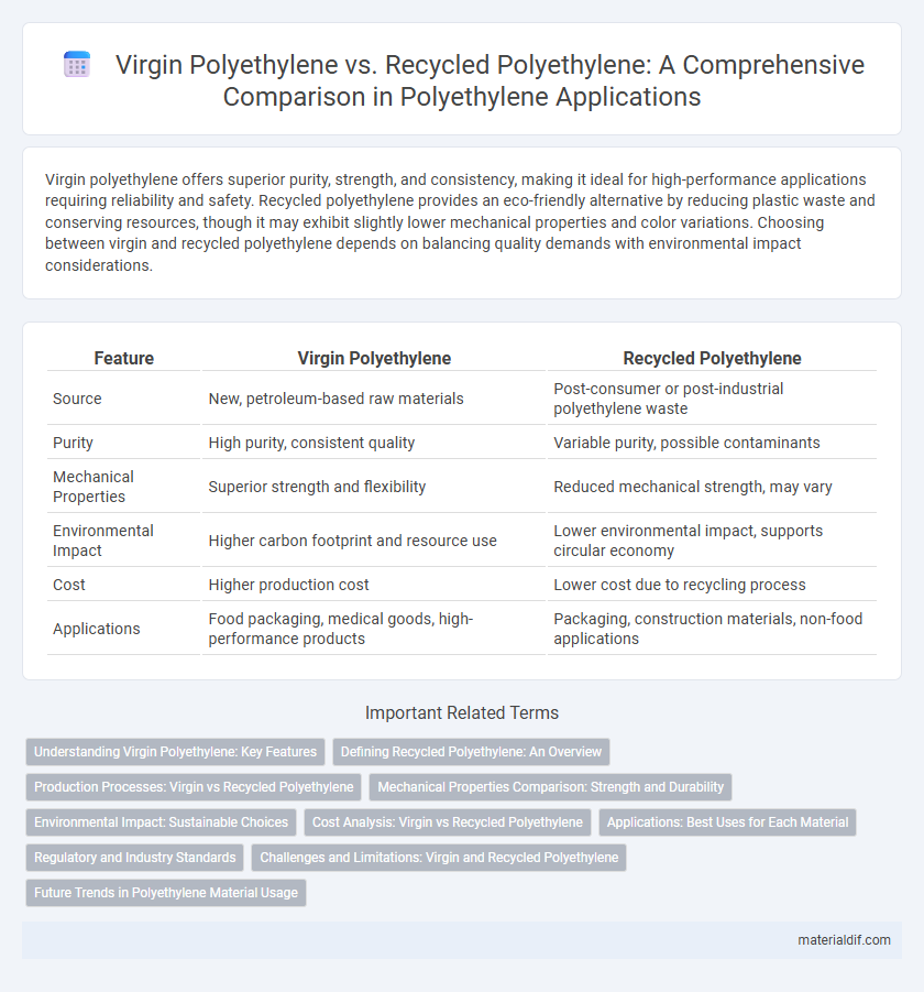 Virgin Polyethylene vs. Recycled Polyethylene: A Comprehensive Comparison in Polyethylene Applications