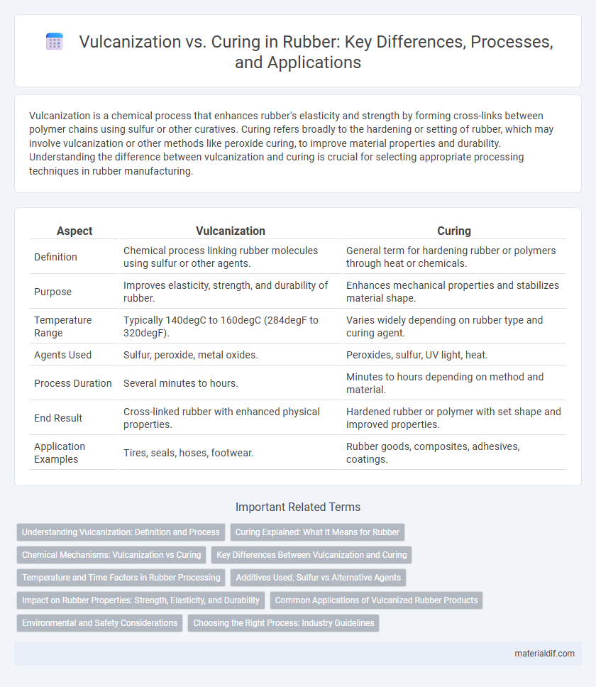 Vulcanization vs. Curing in Rubber: Key Differences, Processes, and Applications