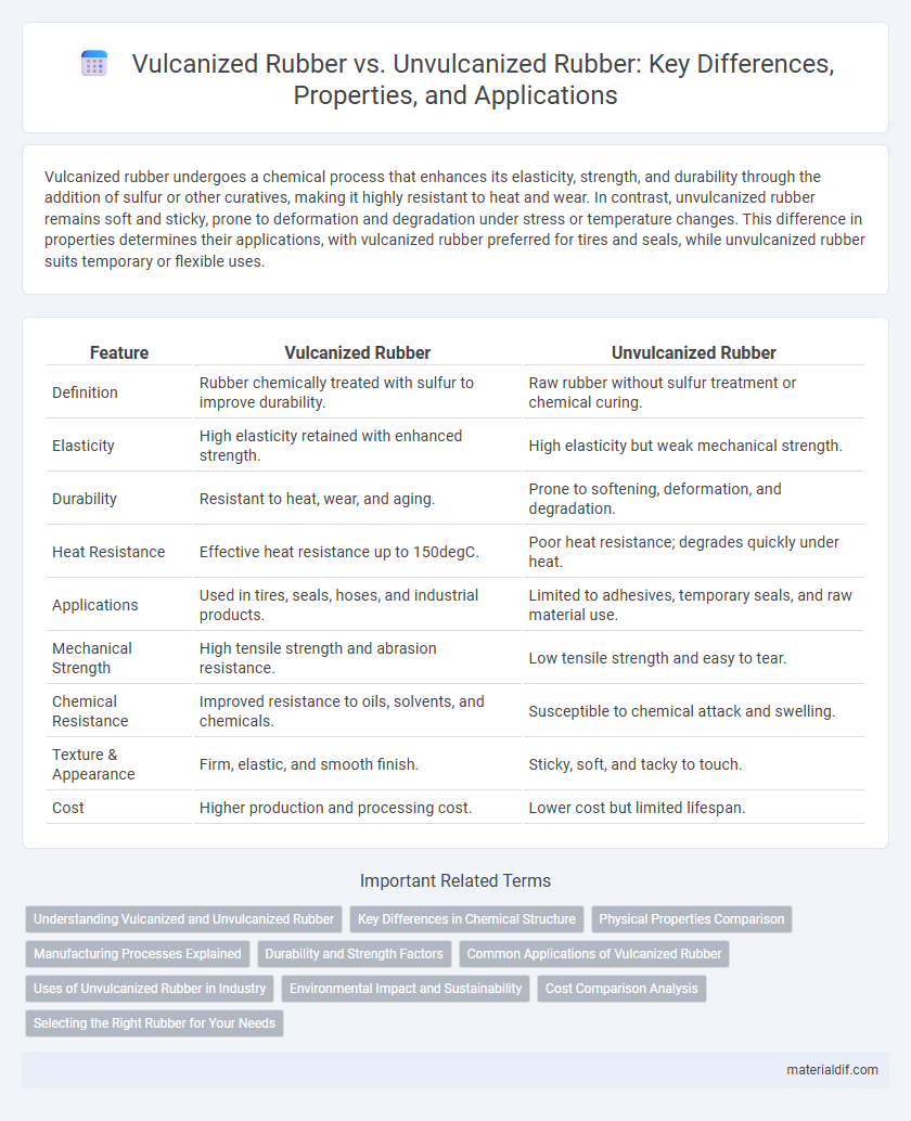Vulcanized Rubber vs. Unvulcanized Rubber: Key Differences, Properties, and Applications