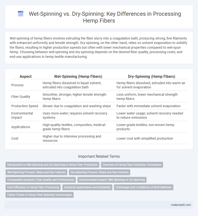 Wet-Spinning vs. Dry-Spinning: Key Differences in Processing Hemp Fibers