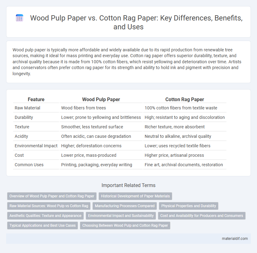 Wood Pulp Paper vs. Cotton Rag Paper: Key Differences, Benefits, and Uses