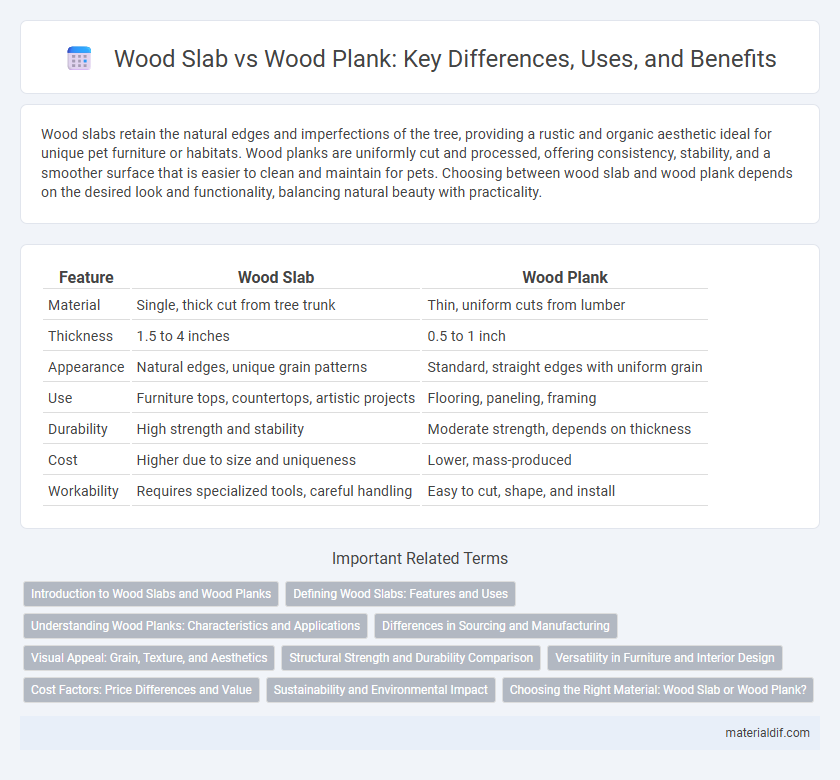 Wood Slab vs Wood Plank: Key Differences, Uses, and Benefits