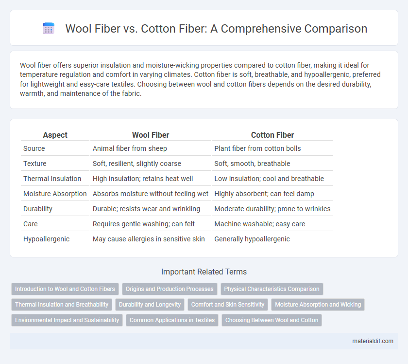 Wool Fiber vs. Cotton Fiber: A Comprehensive Comparison