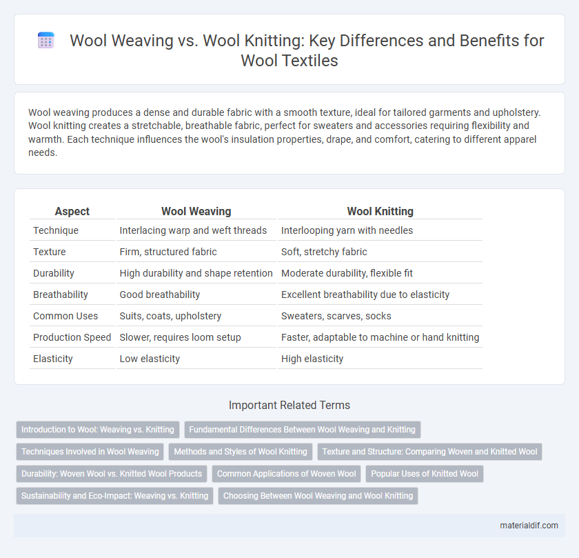 Wool Weaving vs. Wool Knitting: Key Differences and Benefits for Wool Textiles