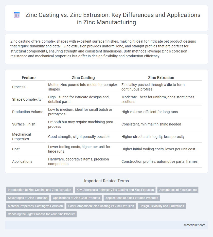 Zinc Casting vs. Zinc Extrusion: Key Differences and Applications in Zinc Manufacturing