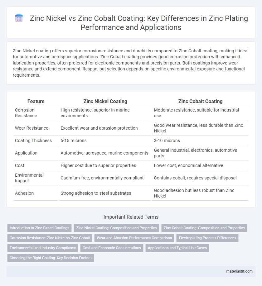 Zinc Nickel vs Zinc Cobalt Coating: Key Differences in Zinc Plating Performance and Applications