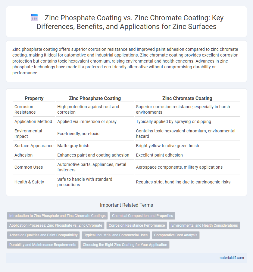 Zinc Phosphate Coating vs. Zinc Chromate Coating: Key Differences, Benefits, and Applications for Zinc Surfaces