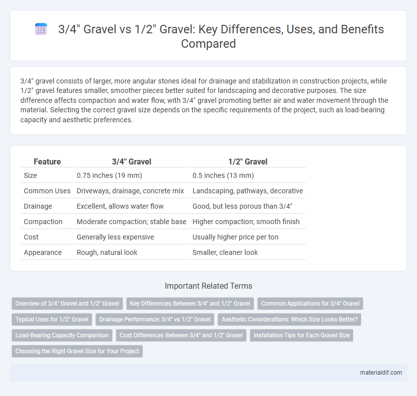 3/4 Gravel vs 1/2 Gravel: Key Differences, Uses, and Benefits Compared