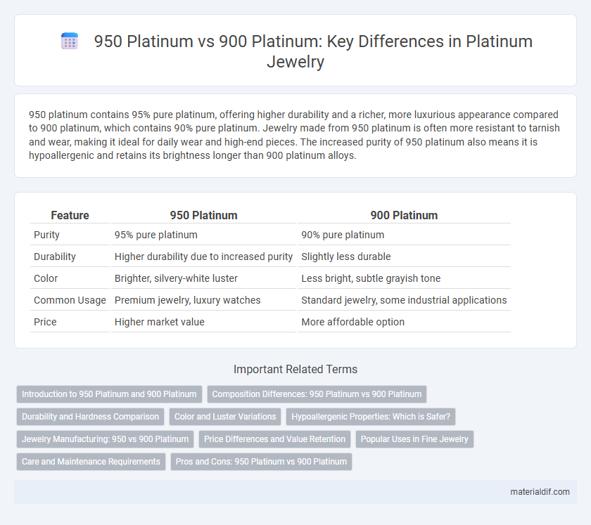 950 Platinum vs 900 Platinum: Key Differences in Platinum Jewelry