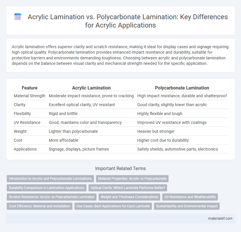 Acrylic Lamination vs. Polycarbonate Lamination: Key Differences for Acrylic Applications