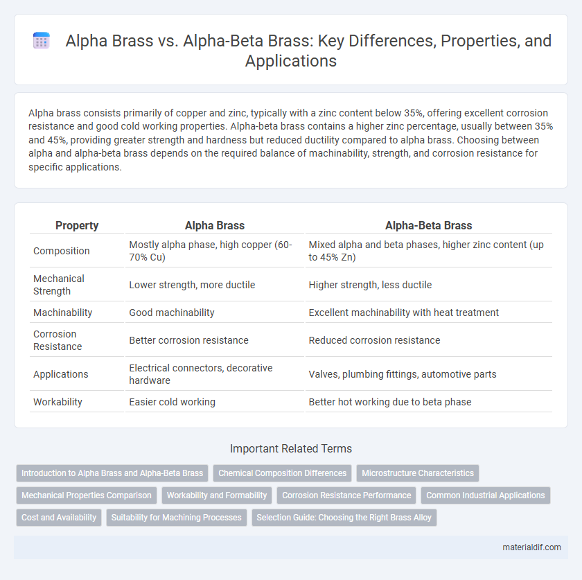 Alpha Brass vs. Alpha-Beta Brass: Key Differences, Properties, and Applications