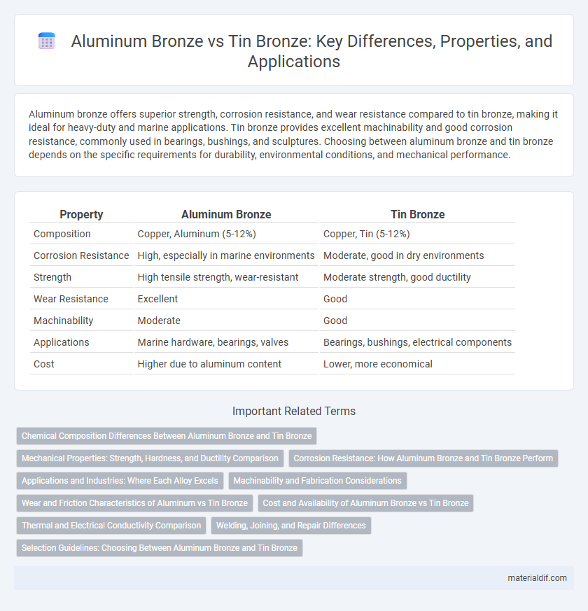 Aluminum Bronze vs Tin Bronze: Key Differences, Properties, and Applications