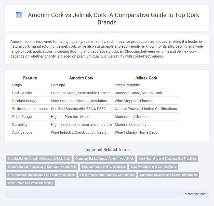 Amorim Cork vs Jelinek Cork: A Comparative Guide to Top Cork Brands