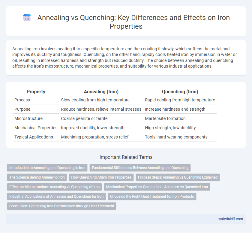 Annealing vs Quenching: Key Differences and Effects on Iron Properties