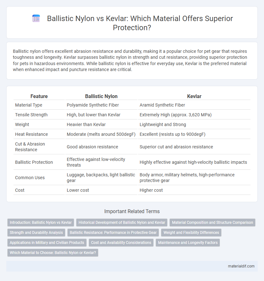 Ballistic Nylon vs Kevlar: Which Material Offers Superior Protection?