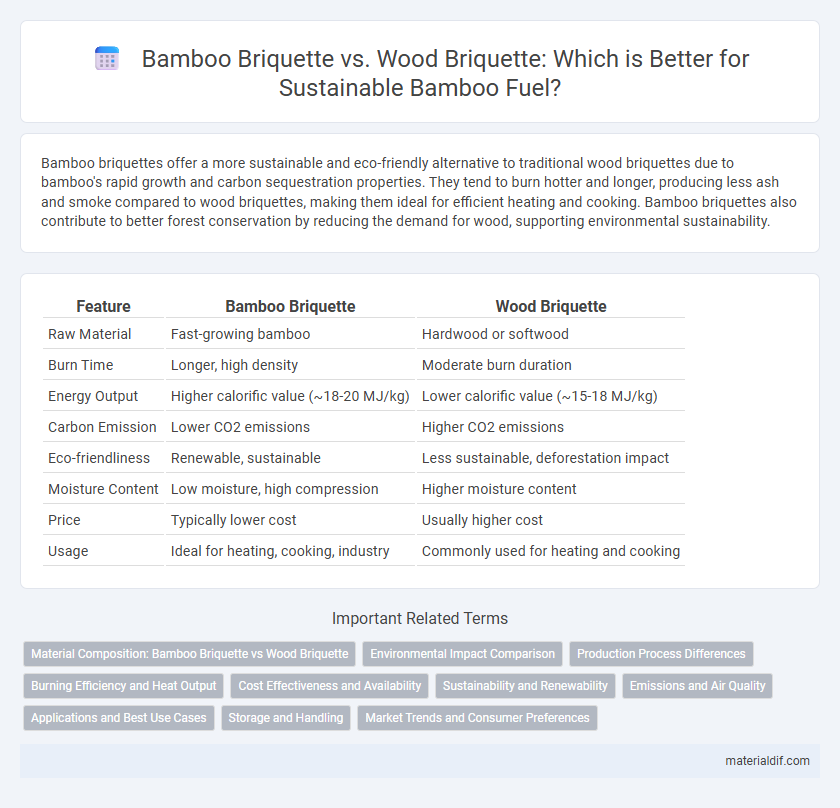 Bamboo Briquette vs. Wood Briquette: Which is Better for Sustainable Bamboo Fuel?