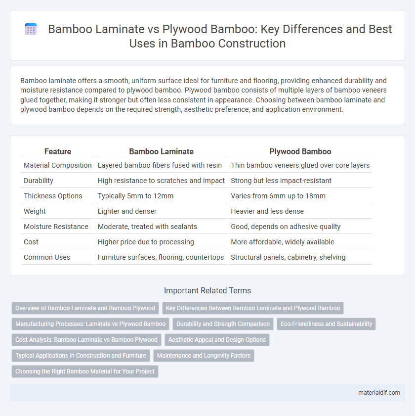 Bamboo Laminate vs Plywood Bamboo: Key Differences and Best Uses in Bamboo Construction