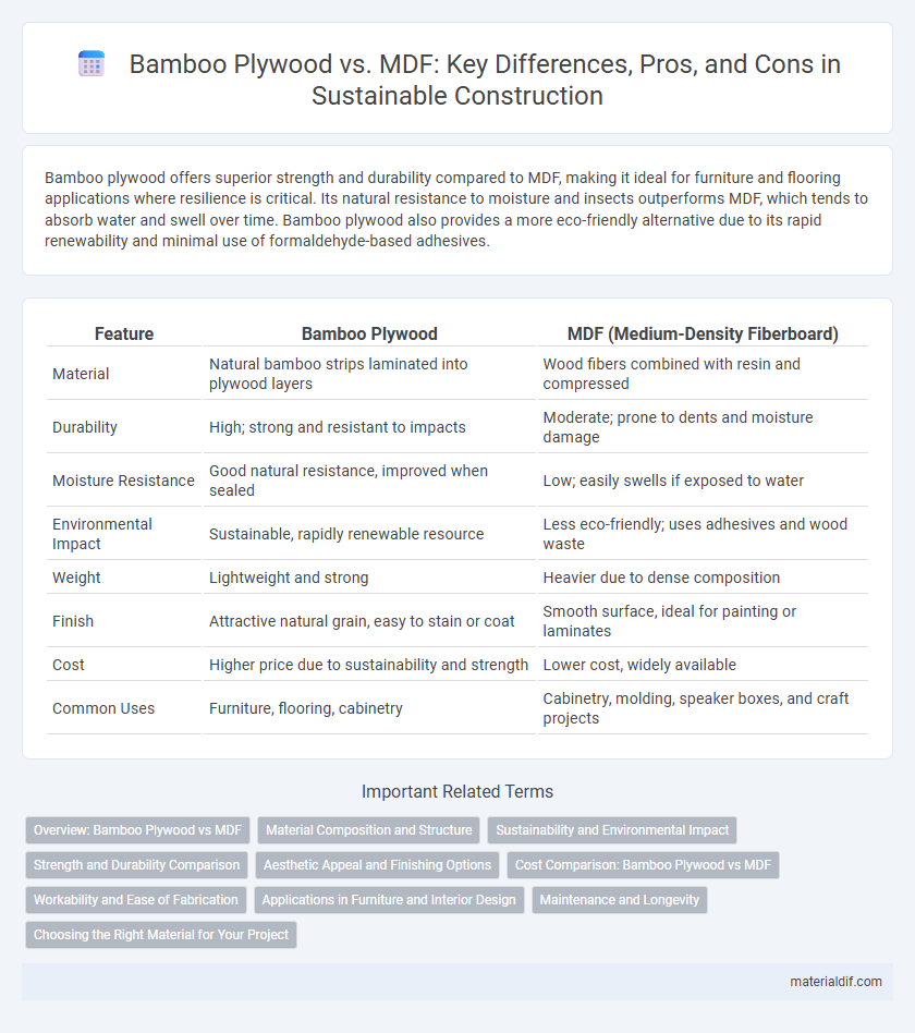 Bamboo Plywood vs. MDF: Key Differences, Pros, and Cons in Sustainable Construction