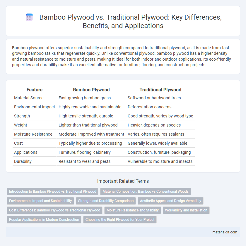 Bamboo Plywood vs. Traditional Plywood: Key Differences, Benefits, and Applications