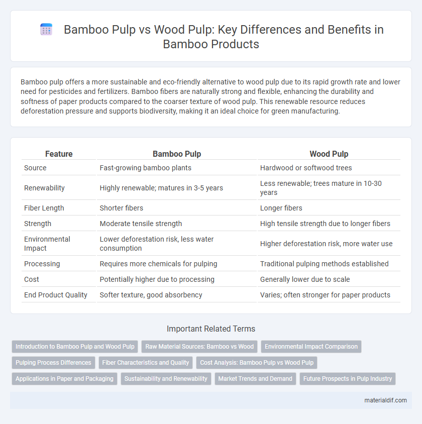 Bamboo Pulp vs Wood Pulp: Key Differences and Benefits in Bamboo Products
